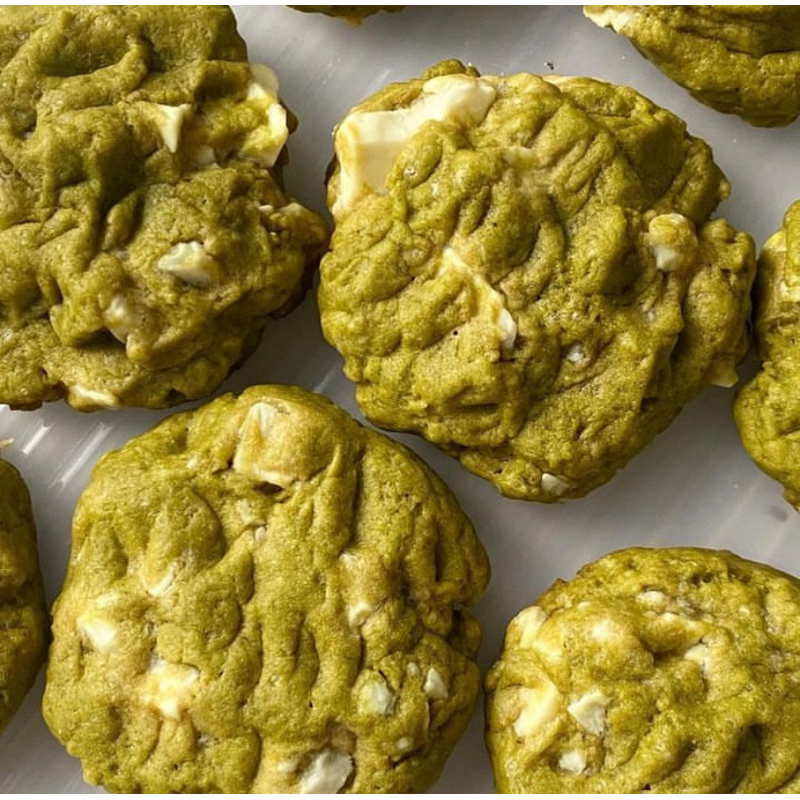 

matcha white choco cookies (BUY 5 GET 1 FREE KHUSUS PENGIRIMAN INSTANT)