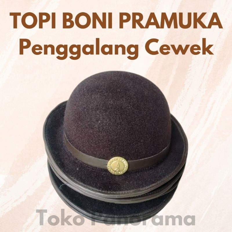 Topi Boni Pramuka - Penggalang Perempuan - Bahan Laken