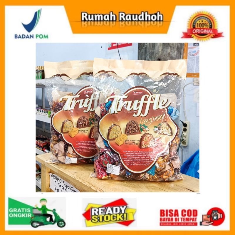 

COKLAT ELVAN TRUFFLE KEMASAN 1 KG - COKLAT ASLI IMPORT TURKI - COKLAT TIMUR TENGAH