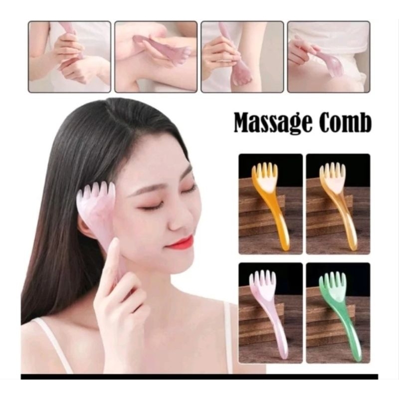 Sisir pijat Guasa alat terapi pijat kepala wajah kaki