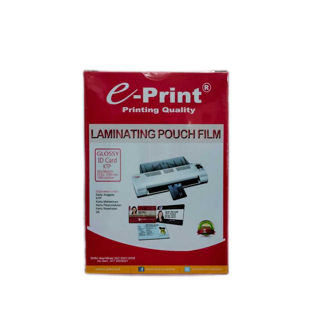 

PLASTIK LAMINATING KTP EPRINT