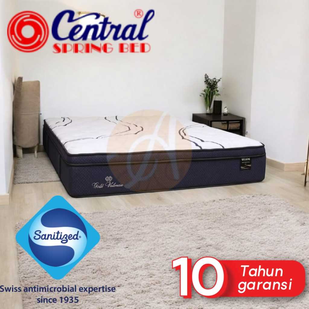 Matras Springbed Central - Gold Valencia 90 100 120 140 160 180 200 Promo