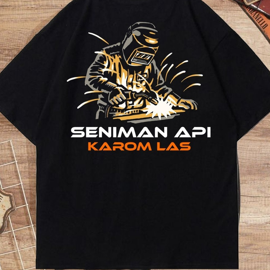 KAOS SENIMAN API - Kaos SENIMAN API Tukang Las Terbaru - Kaos Welder Tukang Las Hits Kaos Profesi - 