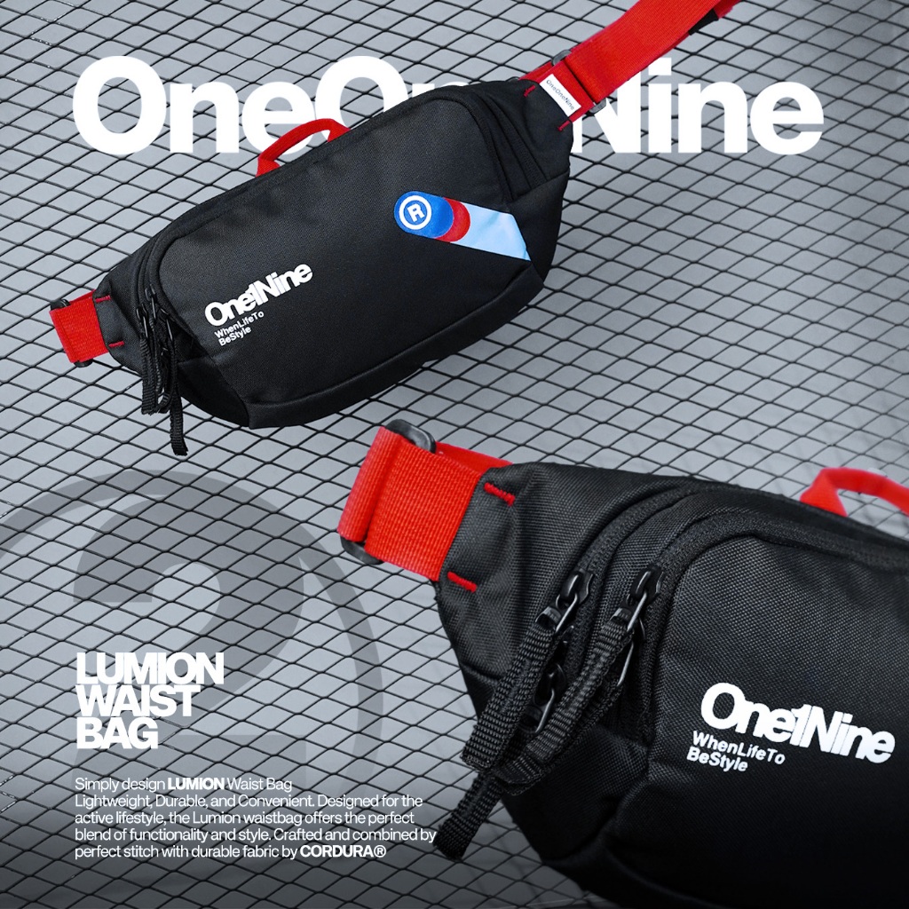Oneonenine Ksr Waistbag Lumion Black Series - Tas Pinggang