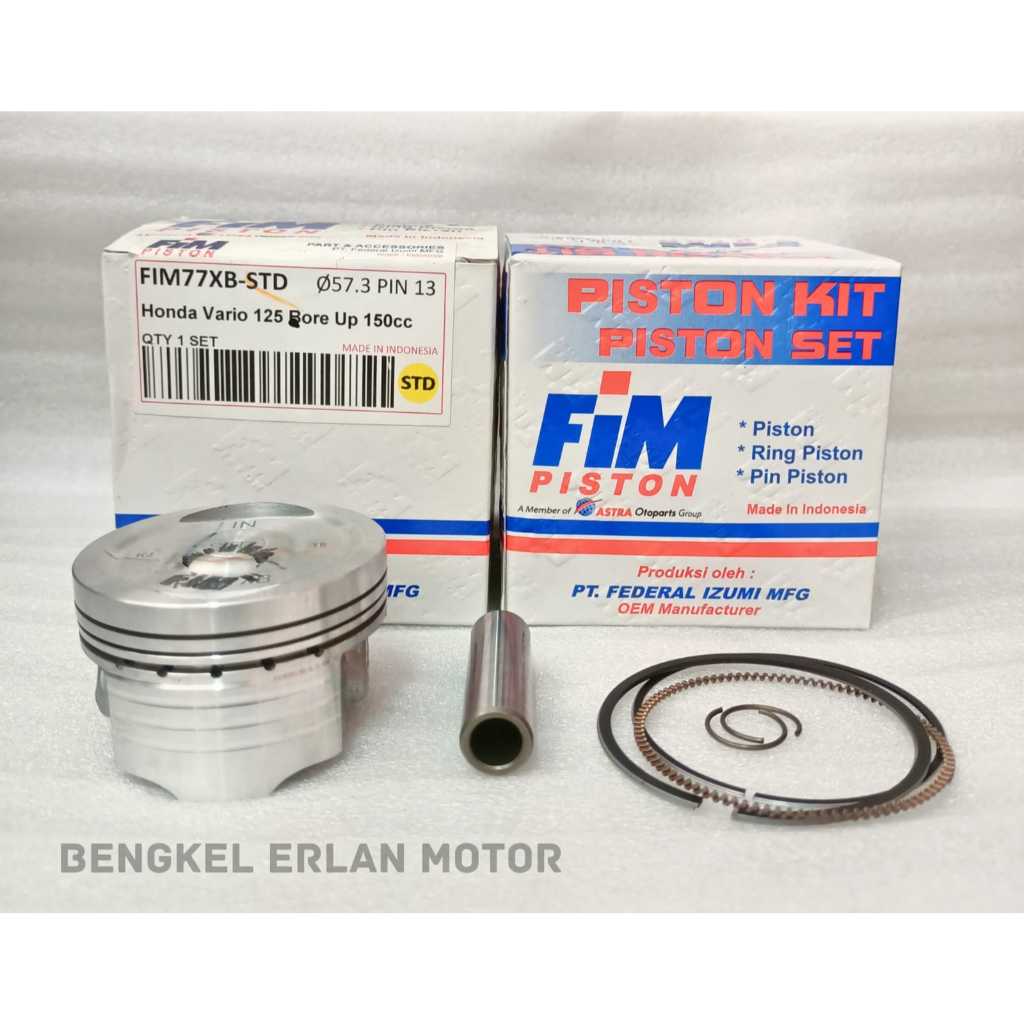 PISTON SEHER SET VARIO 125 BOREUP 150cc 57.3