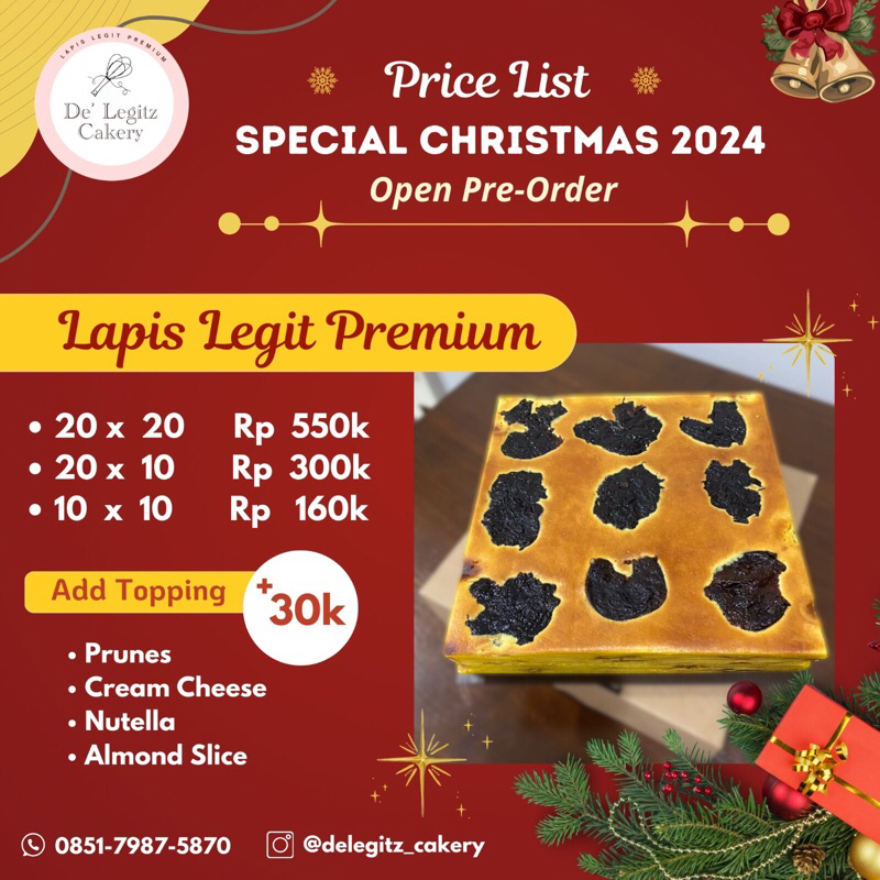 

Hampers Christmas Lapis Legit Premium