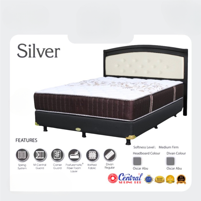 Springbed Central Silver -  Griyabed Semarang