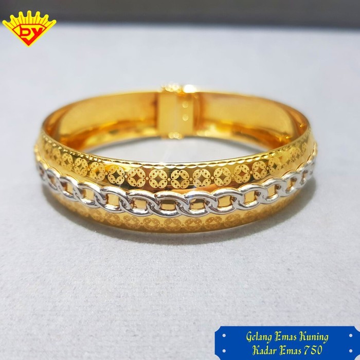 Gelang Kaku Bangle Emas Kadar Emas 750