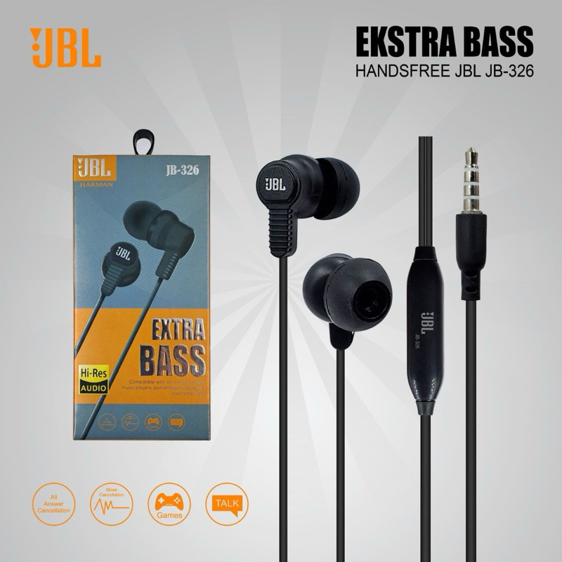 JBL Headset JBL JB-326  EXTRABASS/Headset JBL/Handfree JBl extra bass