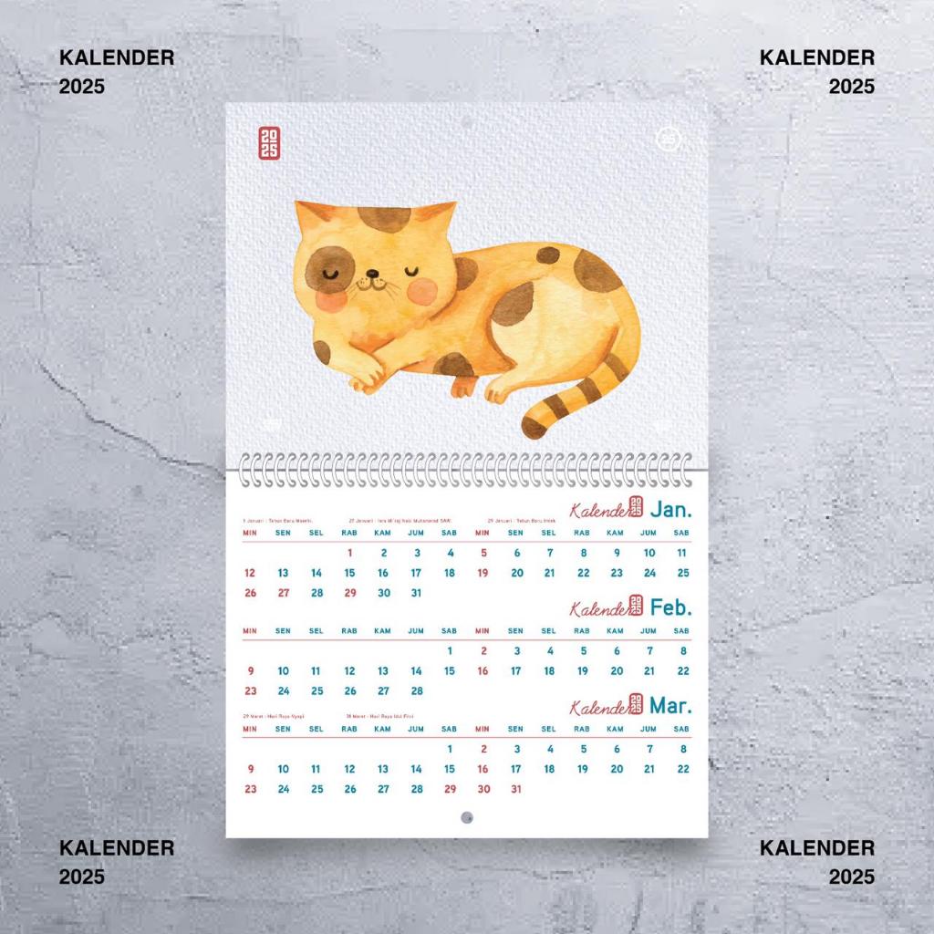 

Kalender Dinding 2025 Aesthetic - Kalender Dinding Spiral
