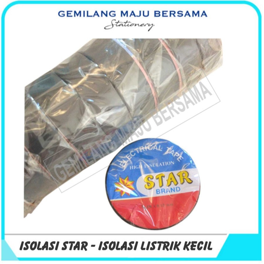 Isolasi Listrik Star (Hitam Kecil)