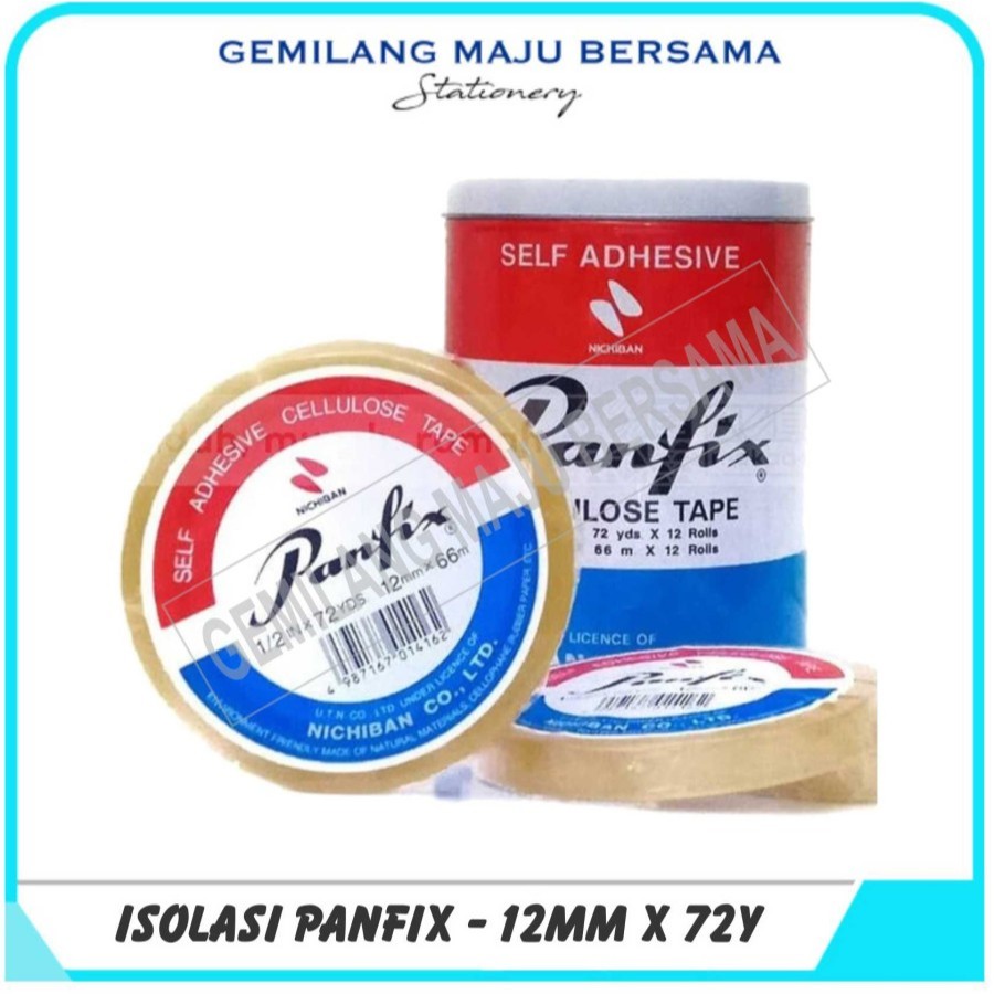 

Isolasi Panfix 12 mm x 72 Yard (Harga Per Buah)