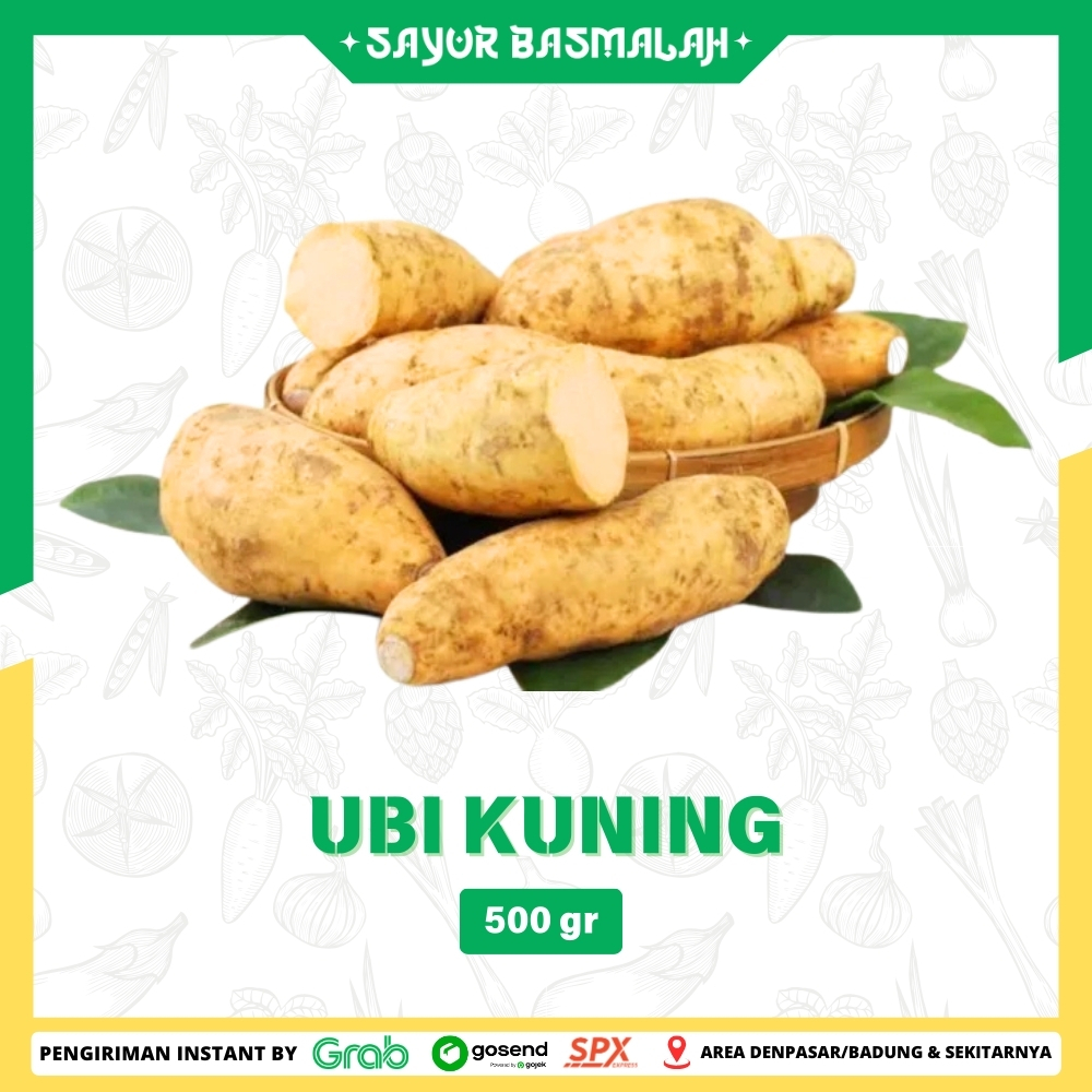 

Ubi Kuning 500gr - Sayur Basmalah