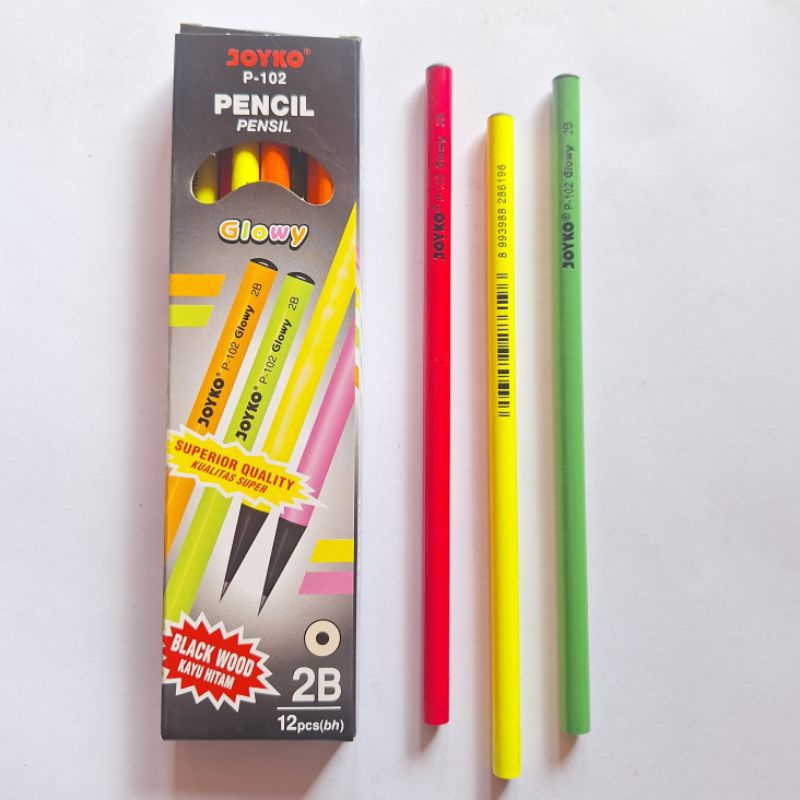 

Pensil Joyko P-102 Glowy / Joyko 2B P-102 ( 12 Pcs )