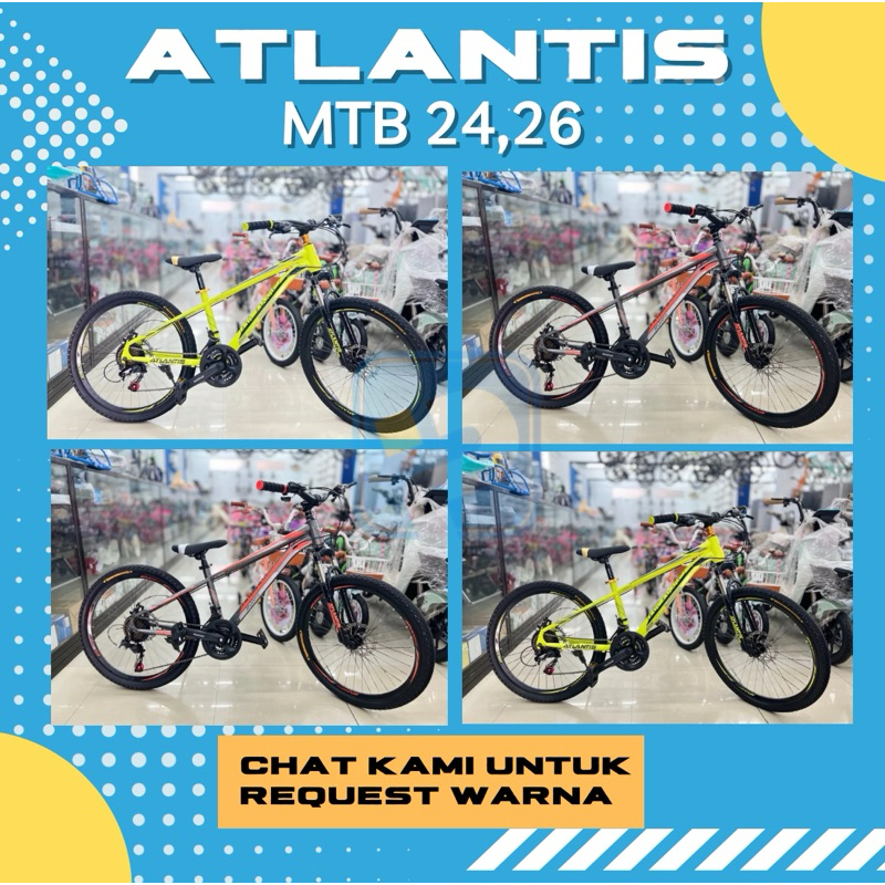 SEPEDA LAKI LAKI DEWASA ANAK MTB 26 ATLANTIS AT 76 E [PROMO LAMONGAN]