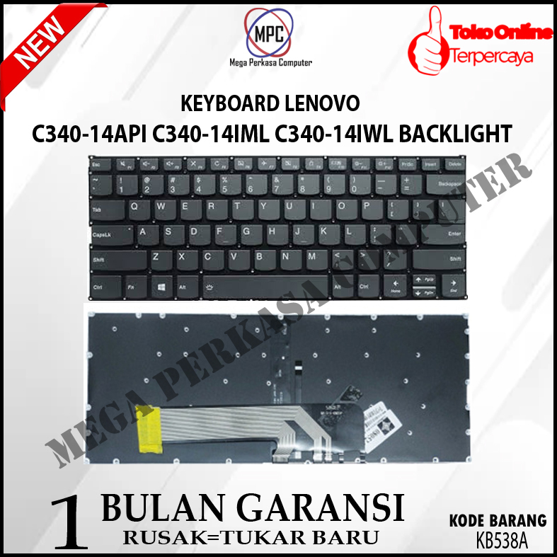 Keyboard Lenovo Ideapad C340 Backlight