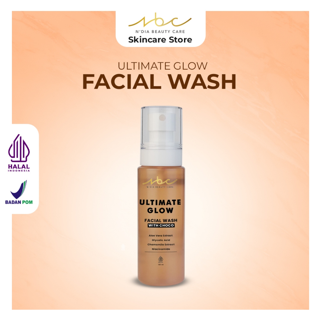 NBC skincare facial wash ultimate glow/ pembersih muka skincare/ sabun cuci muka skincare