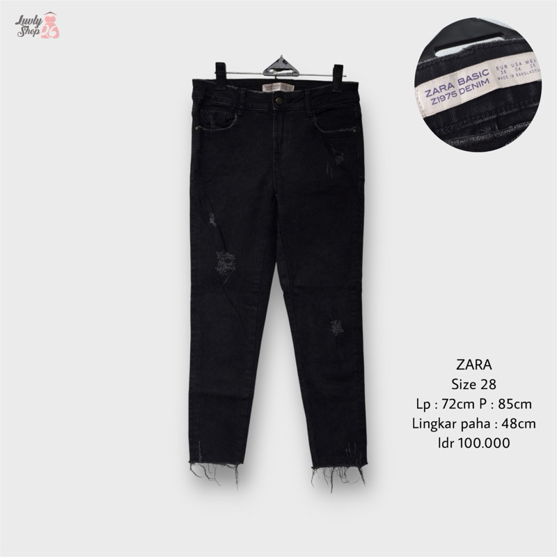 zara ripped jeans