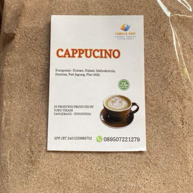 

BUBUK CAPPUCINO UNTUK CAPCIN(CAPPUCINO CINCAU)