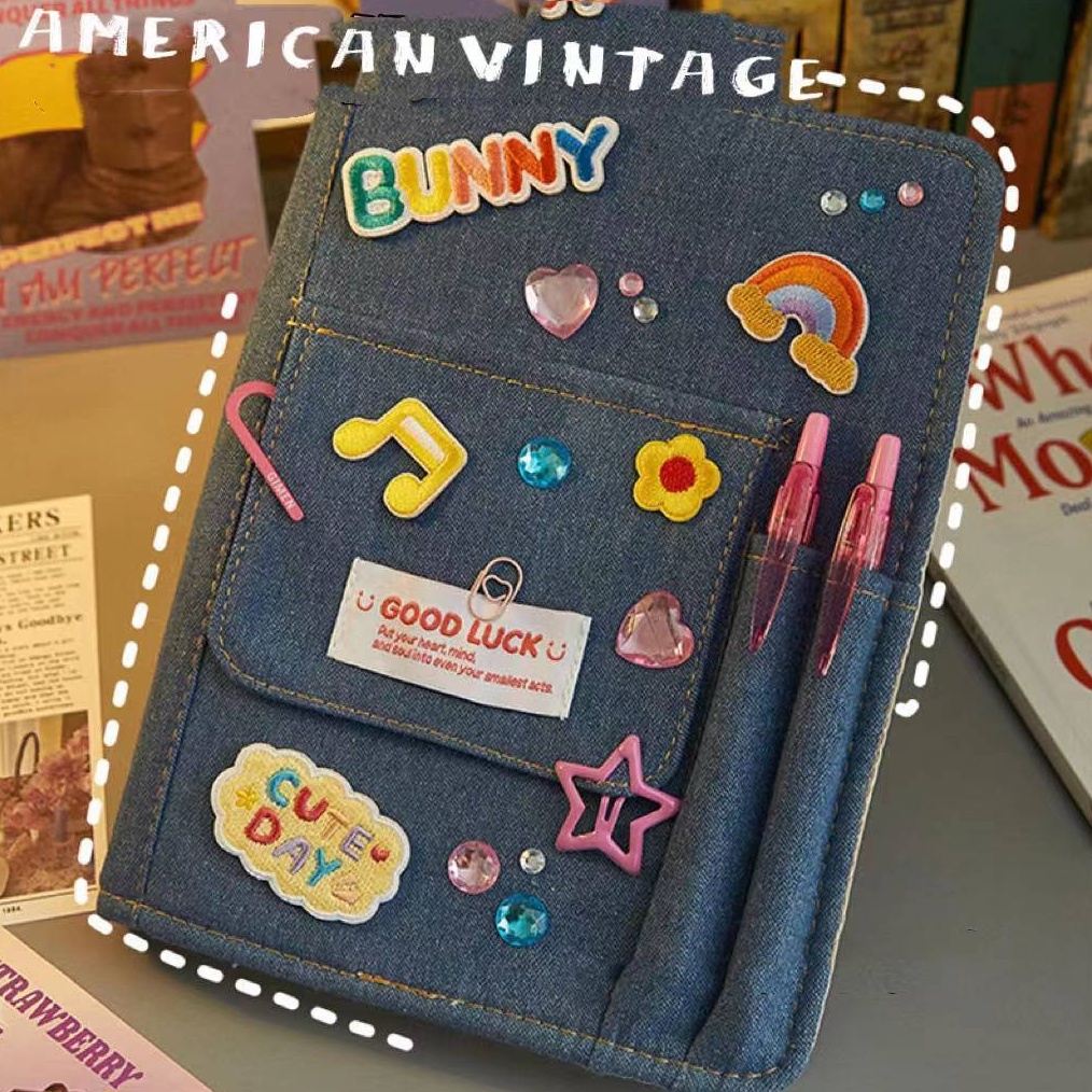 

KODE V6O y2k Notebook A5 Cover binder American Vintage Binder Buku diary