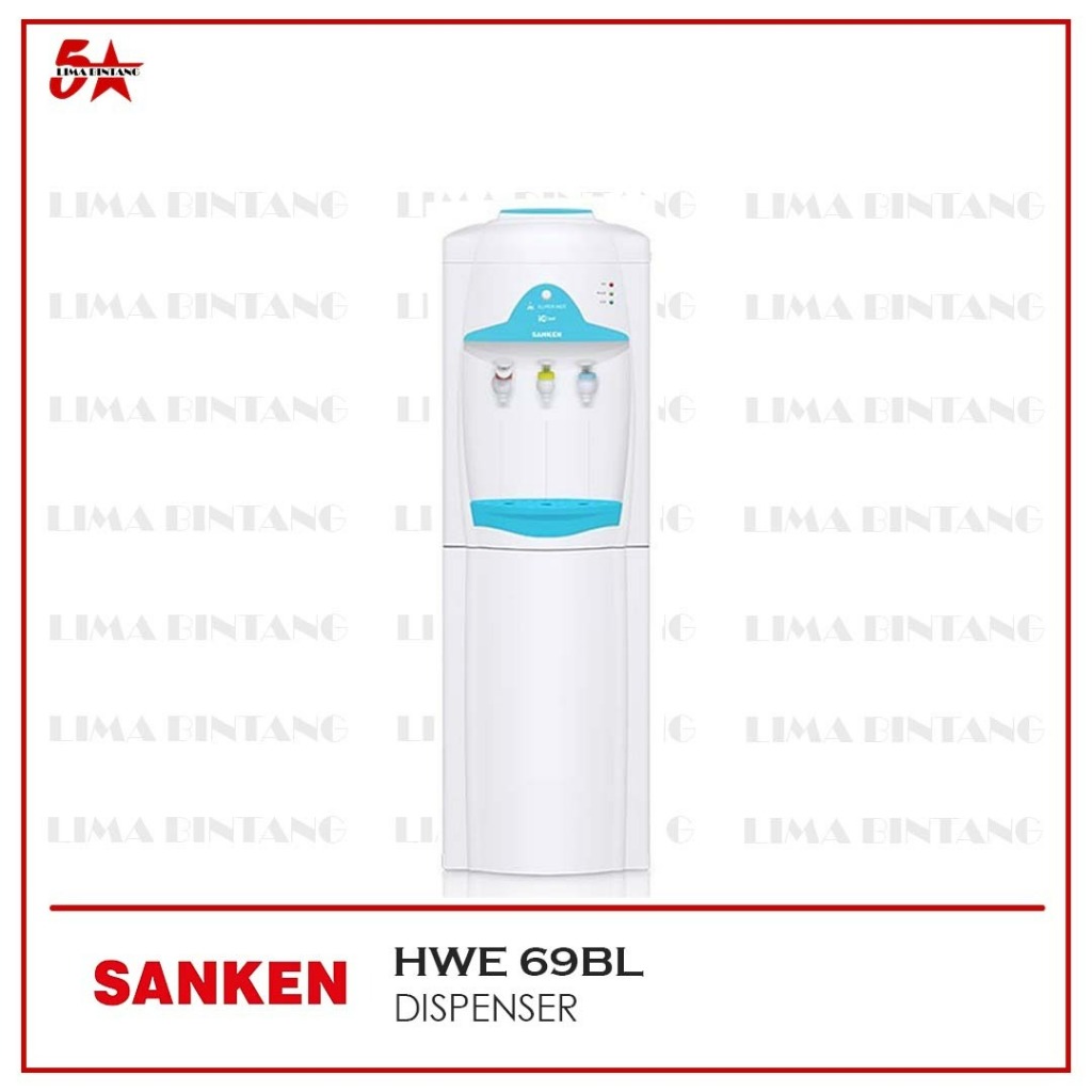 DISPENSER GALON ATAS SANKEN HWE-69BL / HWE 69 BL BIRU