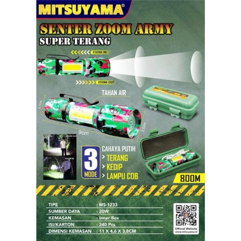 SENTER CHARGE MS 1233 ARMY MITSUYAMA