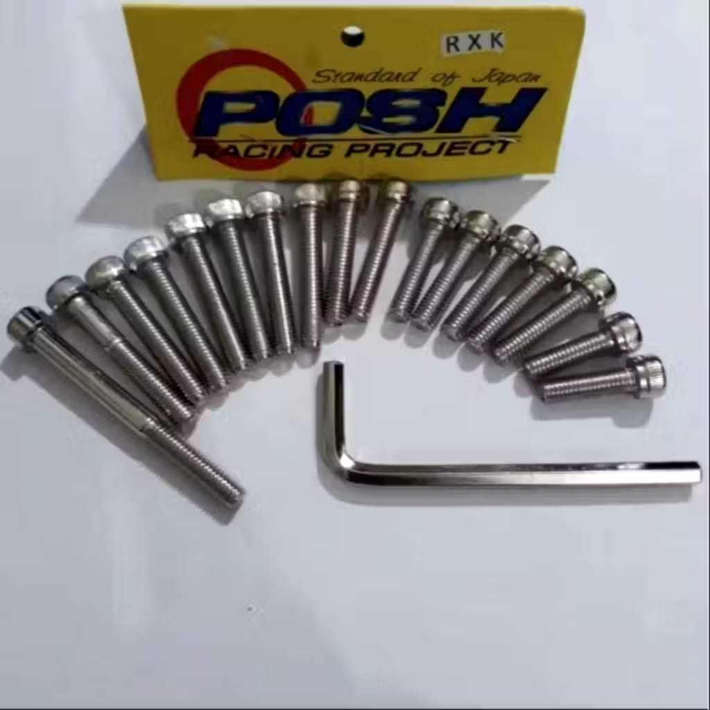 Baut Blok L Bak Kopling RX King Baut Mesin Kanan Kiri Magnet Kopling Rx King Set