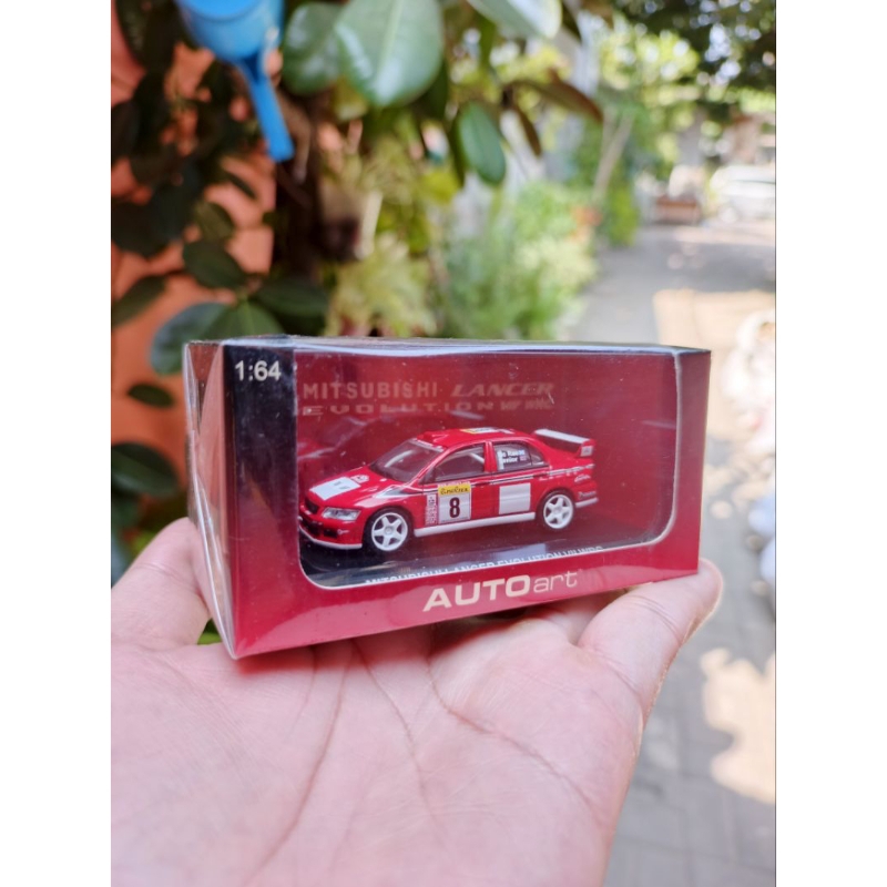 Diecast AutoArt Mitsubishi Lancer Evolution VII WRC 2002 McRae / Senior 1/64 Rare VHTF
