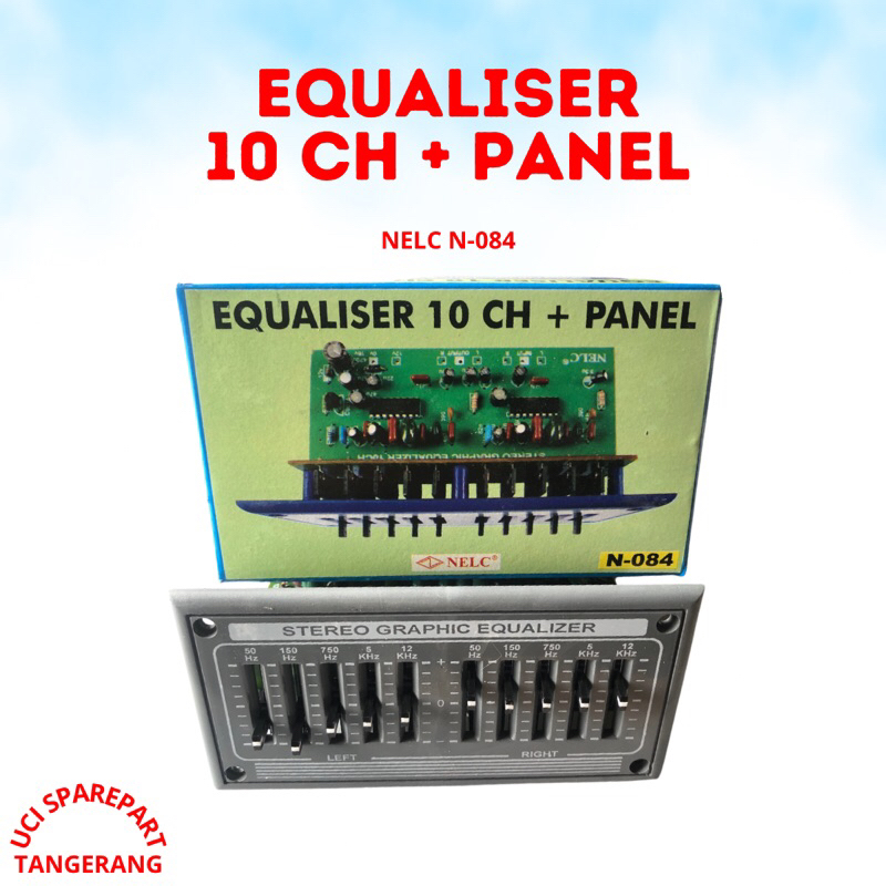 EQUALISER 10 CH + PANEL NELC N-084