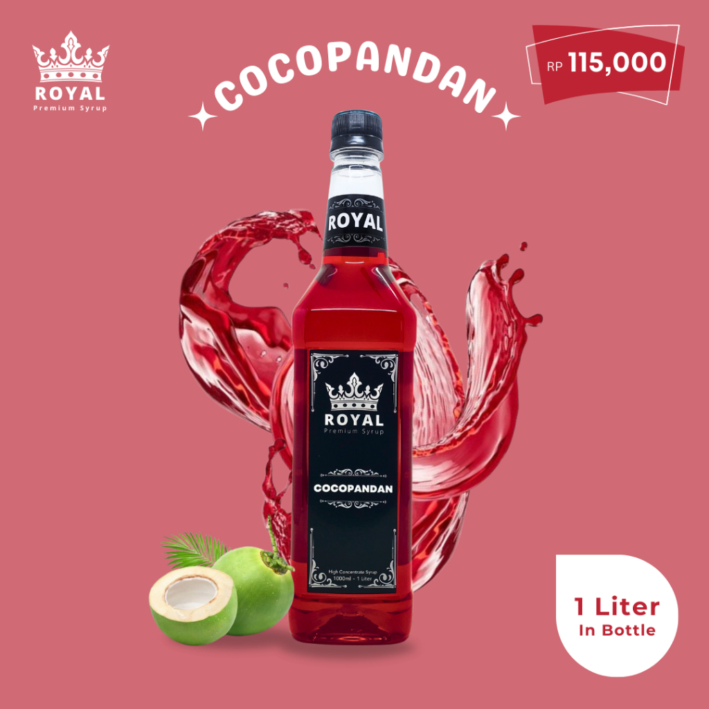 

Royal Cocopandan Syrup - Sirup Cocopandan (Premium Quality) - 1 Liter