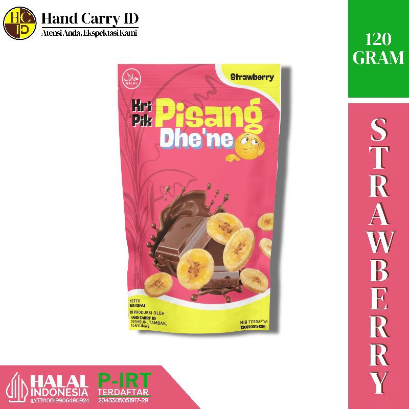 

Keripik Pisang Dhe'ne (Strawberry)
