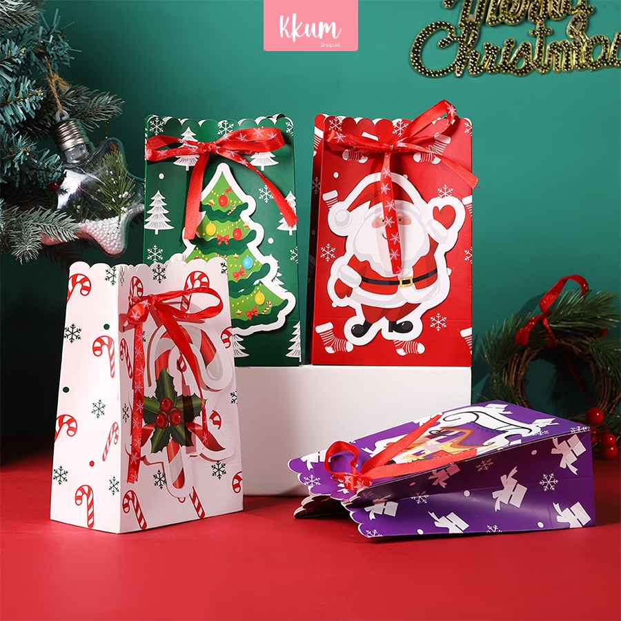 

Tas Hadiah Natal Kantong Kertas / Paper Bag Christmas Hampers Gift