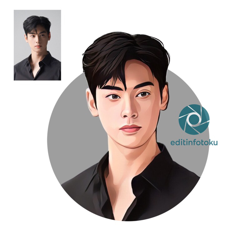 (SOFT FILE) JASA EDIT FOTO VECTOR KARIKATUR HADIAH WEDDING WISUDA ULANG TAHUN PERPISAHAN GIFT KADO