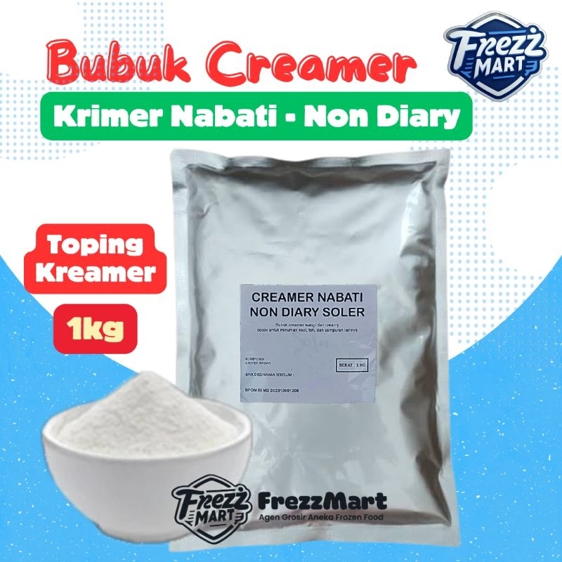 

Topping Bubuk Creamer Serbaguna 1kg Krimer Nabati Non Diary Powder Drink Bubuk Minuman