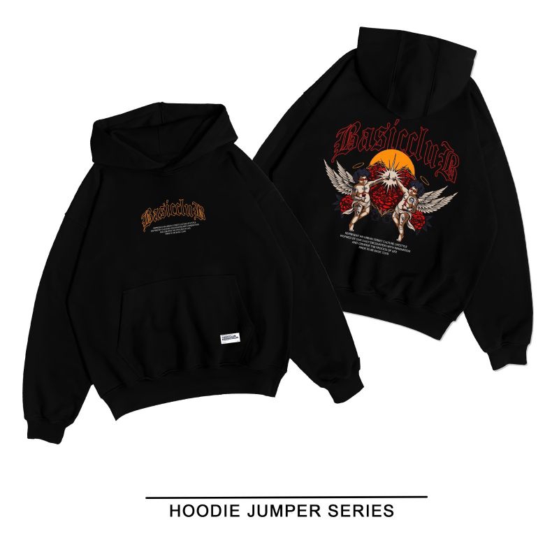 NEW HOODIE BASIC CLUB ANGELS || HOODIE FULL COTTON ORIGINAL GRAMASI 270gsm - 280gsm