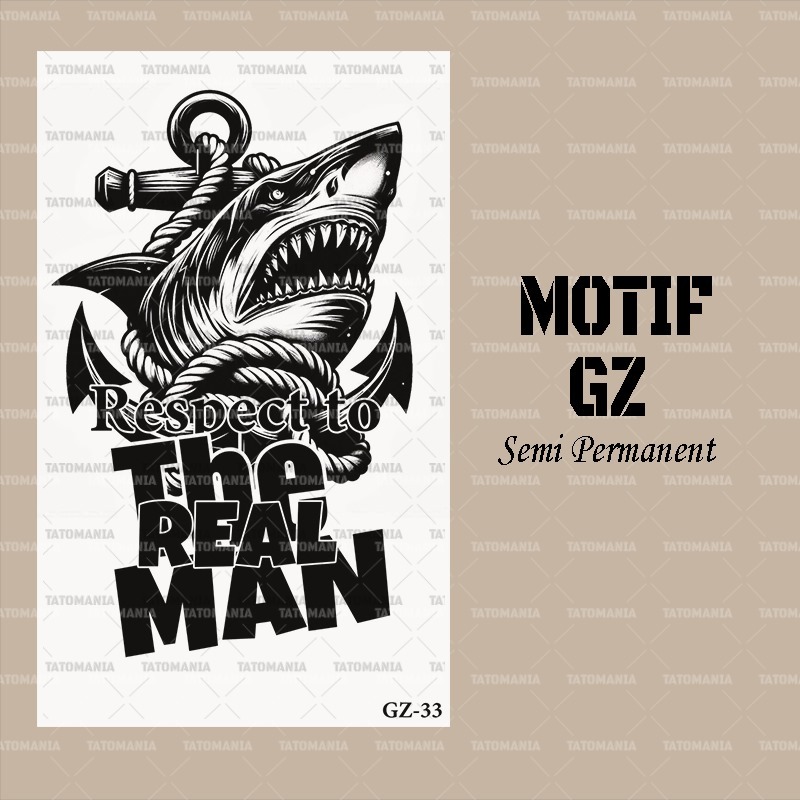 stiker tatto temporer semi permanen GZ 33- tattooinkk