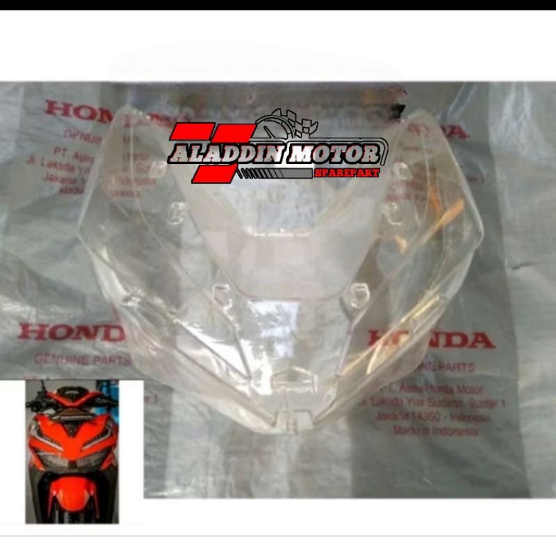 Kaca mika lampu Depan Vario 125/150 New 2018-2022 Original AHM