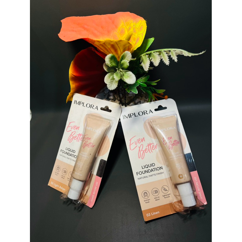 Implora Even Better Liquid Foundation 25gr - Foundation Matte Finish By Implora Original BPOM