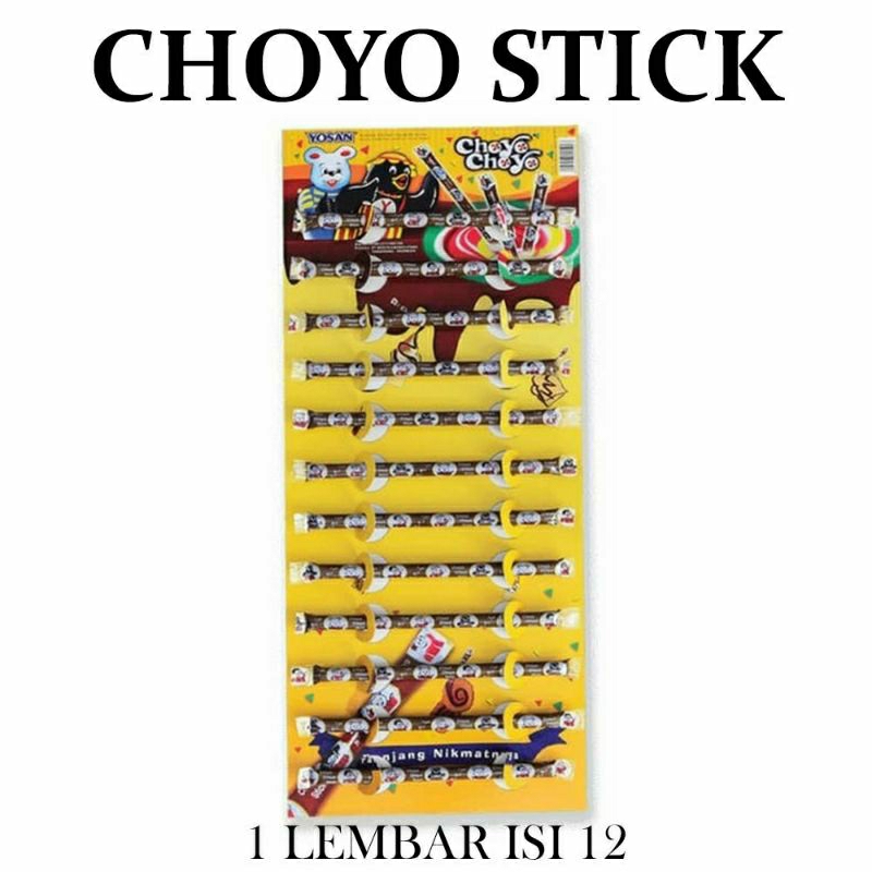 

Yosan Choyo Stick Pasta coklat Jumbo Lembar isi 12 pcs