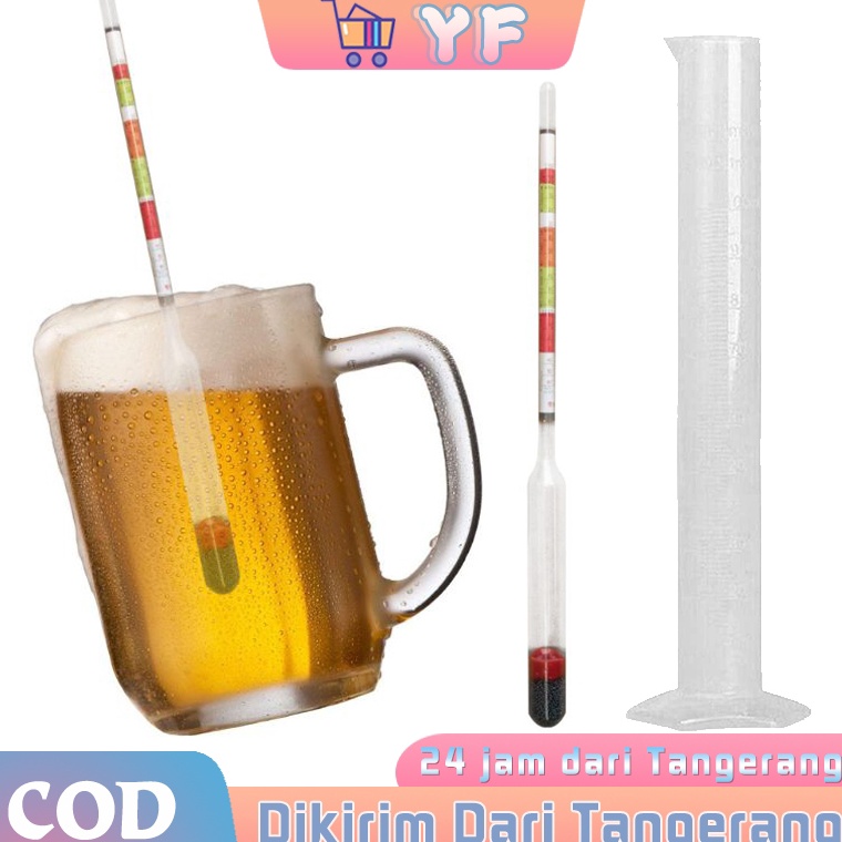 Terbaru 1Set Alat Ukur Kadar Alat Pengukur Kadar Dengan Gelas Ukur 25ML