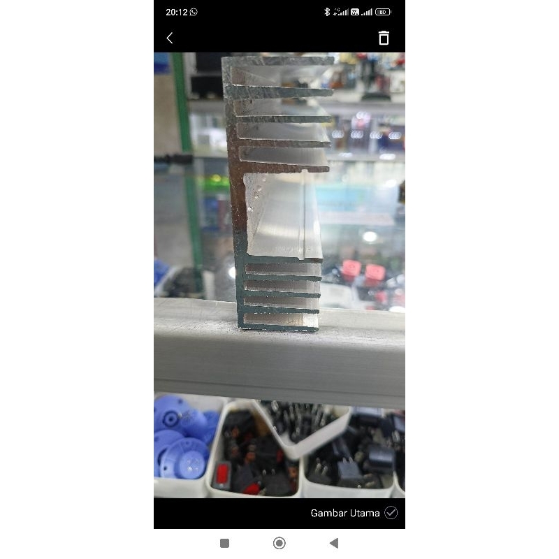 HETSING (PENDINGIN) POWER AMPLIFIER 10 SIRIP panjang 30CM  tebal 6M