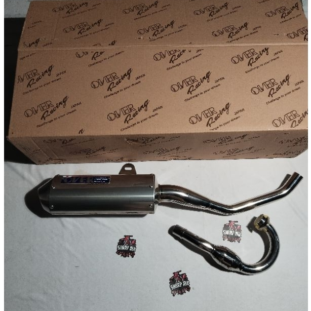 Knalpot OVER JAPAN JEPANG Kawasaki KLX 150 Original