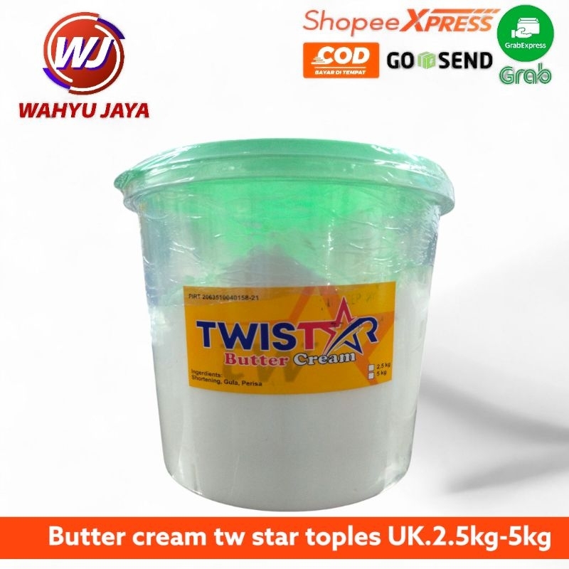 

Butter cream tw star toples UK.2.5kg-5kg