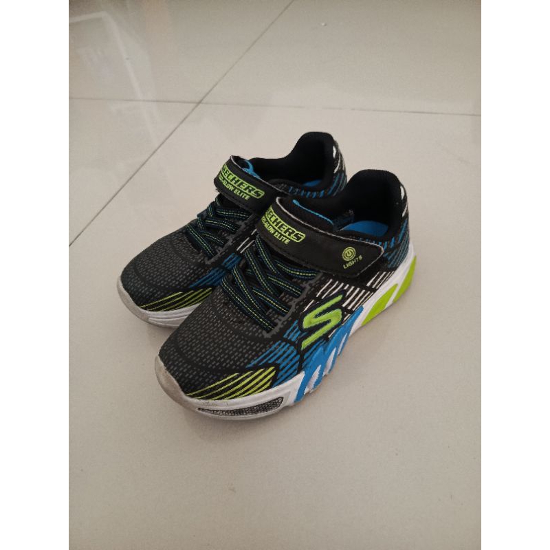 preloved sepatu anak skechers flex glow lights elite lampu