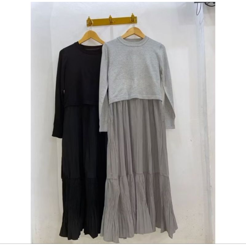 GAMIS RAJUT PLISKET IMPORT/GAMIS IMPORT