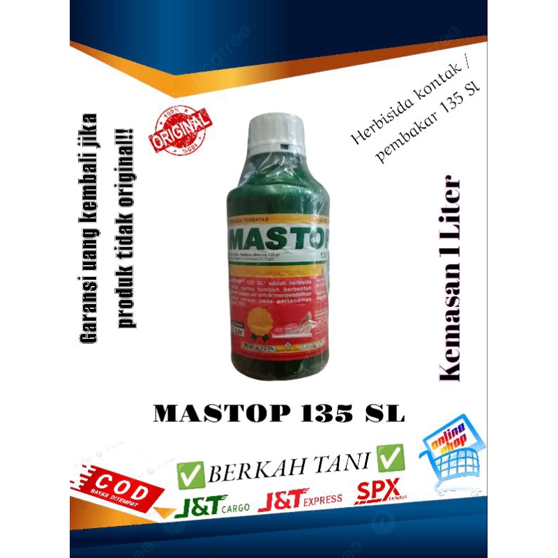 Herbisida kontak /pembakar / Racun rumput 135 Sl 1 liter