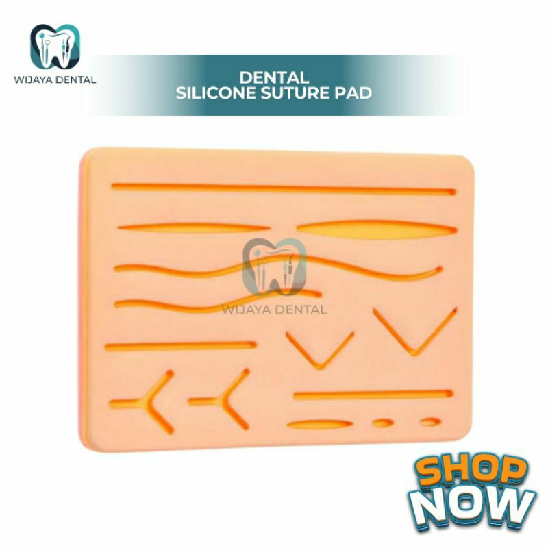 SILICONE SUTURE PAD SILIKON KULIT LATIH JAHIT LUKA / MODEL KULIT SILIKON PAD SUTURE LATIH JAHIT LUKA