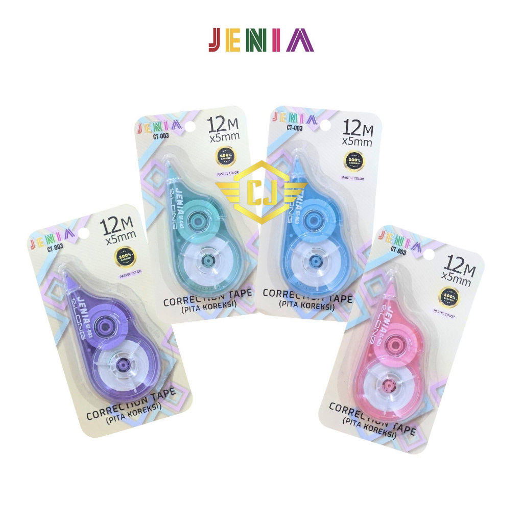 

Pita Koreksi / Correction Tape Jenia CT-003 Pastel