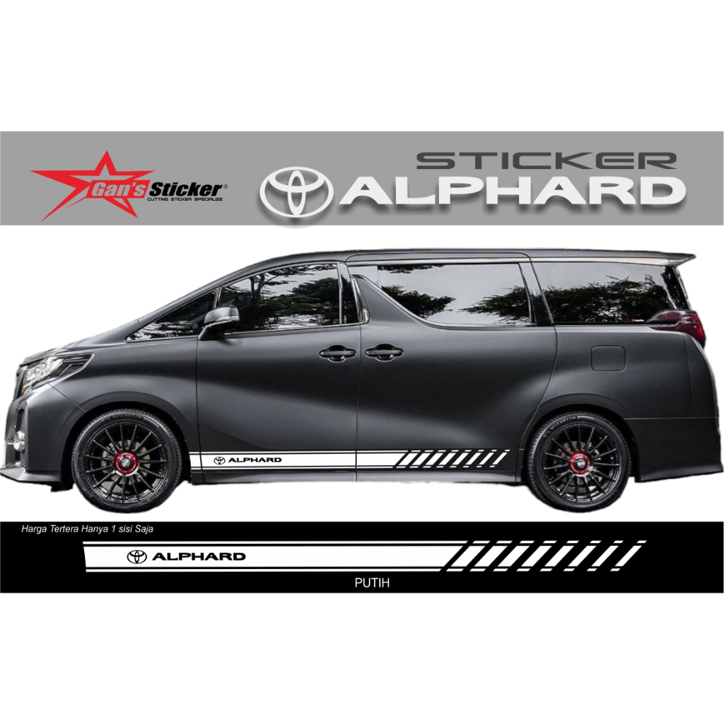 sticker toyota aphard aksesoris toyota alphard al new alphard