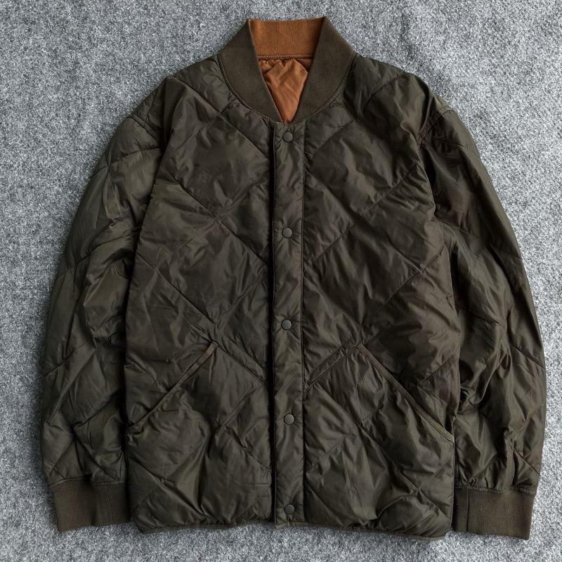 Jaket Vintage Bomber UNIQLO U Reversible Bulang Outdoor Hiking Jacket Gunung Original